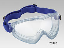 Dichte Vollsicht-Schutzbrille Dräger aus farblosem PVC, beschlagfreie Polycarbonatscheibe,