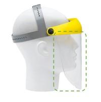 Polycarbonatscheibe 290x200 mm zu Gesichtsschild VISANET