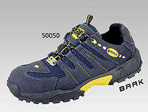 ESD-Sicherheitshalbschuhe BAAK aus blauem Mikrofasermaterial, Gummi/EVA-Sohle
