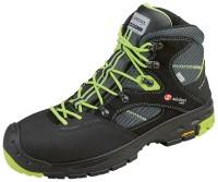 Bau-Sicherheitsschuhe SIXTON aus schwarzem Mikrofasermaterial, Out-Dry-Membrane, Gummisohle