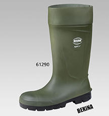 Sicherheitsstiefel BEKINA aus olivgrünem Polyurethan