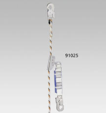 Mitlaufendes Auffanggerät VERTIQUAL, Falldämpfer, 10 m Kernmantelseil