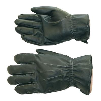 Winterhandschuh, feines Leder, schwarz