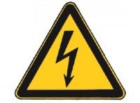 Geprägtes Alu-Schild 100 mm ####Elektrizität####