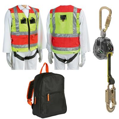 Multifunktionsweste mit Auffanggurt  (90345), Höhensicherungsgerät 1,8 m MSA (91404)